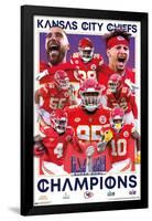 NFL Kansas City Chiefs - Super Bowl LVIII Champions-Trends International-Framed Poster