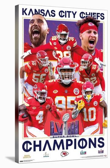 NFL Kansas City Chiefs - Super Bowl LVIII Champions-Trends International-Stretched Canvas