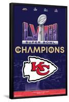 NFL Kansas City Chiefs - Super Bowl LVIII Team Logo-Trends International-Framed Poster