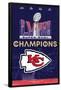 NFL Kansas City Chiefs - Super Bowl LVIII Team Logo-Trends International-Framed Poster