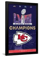 NFL Kansas City Chiefs - Super Bowl LVIII Team Logo-Trends International-Framed Poster