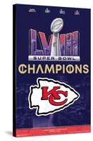 NFL Kansas City Chiefs - Super Bowl LVIII Team Logo-Trends International-Stretched Canvas