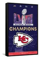 NFL Kansas City Chiefs - Super Bowl LVIII Team Logo-Trends International-Framed Stretched Canvas