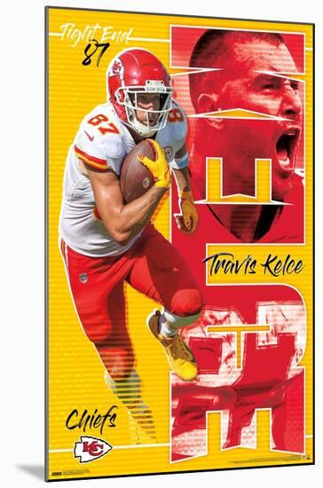 NFL Kansas City Chiefs - Travis Kelce 22-Trends International-Mounted Poster