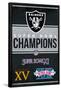 NFL Las Vegas Raiders - Champions 23-Trends International-Framed Poster