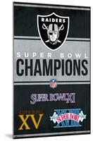 NFL Las Vegas Raiders - Champions 23-Trends International-Mounted Poster