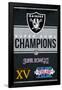 NFL Las Vegas Raiders - Champions 23-Trends International-Framed Poster