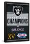 NFL Las Vegas Raiders - Champions 23-Trends International-Framed Poster