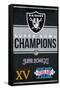 NFL Las Vegas Raiders - Champions 23-Trends International-Framed Stretched Canvas