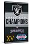 NFL Las Vegas Raiders - Champions 23-Trends International-Stretched Canvas