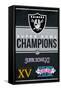 NFL Las Vegas Raiders - Champions 23-Trends International-Framed Stretched Canvas