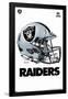 NFL Las Vegas Raiders - Drip Helmet 20-null-Framed Standard Poster