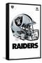 NFL Las Vegas Raiders - Drip Helmet 20-Trends International-Framed Stretched Canvas