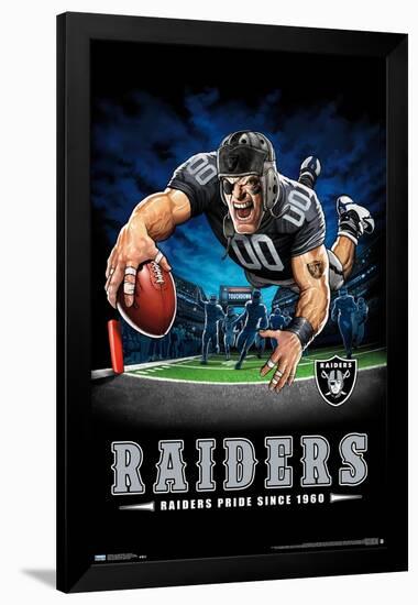 NFL Las Vegas Raiders ? End Zone 20-Trends International-Framed Poster