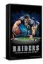 NFL Las Vegas Raiders ? End Zone 20-Trends International-Framed Stretched Canvas