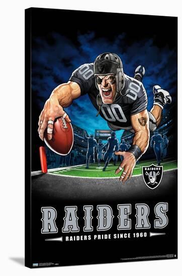 NFL Las Vegas Raiders ? End Zone 20-Trends International-Stretched Canvas