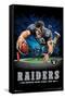 NFL Las Vegas Raiders ? End Zone 20-Trends International-Framed Stretched Canvas