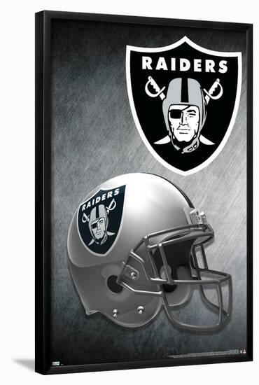 NFL Las Vegas Raiders ? Helmet 20-null-Framed Standard Poster