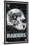 NFL Las Vegas Raiders - Neon Helmet 23-Trends International-Mounted Poster