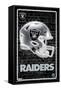 NFL Las Vegas Raiders - Neon Helmet 23-Trends International-Framed Stretched Canvas