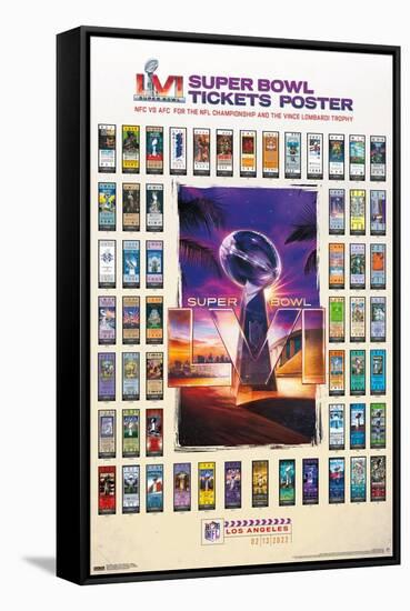 NFL League - Super Bowl LVI - Tickets-Trends International-Framed Stretched Canvas