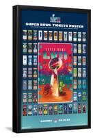 NFL League - Super Bowl LVII Ticket Collage-Trends International-Framed Poster