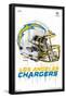 NFL Los Angeles Chargers - Drip Helmet 20-Trends International-Framed Poster