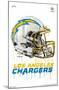 NFL Los Angeles Chargers - Drip Helmet 20-Trends International-Mounted Poster
