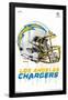 NFL Los Angeles Chargers - Drip Helmet 20-Trends International-Framed Poster