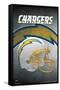 NFL Los Angeles Chargers - Helmet 19-Trends International-Framed Stretched Canvas