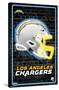 NFL Los Angeles Chargers - Neon Helmet 23-Trends International-Stretched Canvas