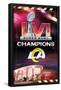 NFL Los Angeles Rams - Commemorative Super Bowl LVI Champions Team Logo-Trends International-Framed Poster