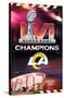 NFL Los Angeles Rams - Commemorative Super Bowl LVI Champions Team Logo-Trends International-Stretched Canvas