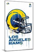 NFL Los Angeles Rams - Drip Helmet 20-null-Mounted Standard Poster