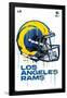 NFL Los Angeles Rams - Drip Helmet 20-null-Framed Standard Poster