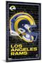 NFL Los Angeles Rams - Neon Helmet 23-Trends International-Mounted Poster