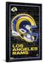 NFL Los Angeles Rams - Neon Helmet 23-Trends International-Framed Poster