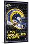 NFL Los Angeles Rams - Neon Helmet 23-Trends International-Mounted Poster