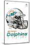 NFL Miami Dolphins - Drip Helmet 20-Trends International-Mounted Poster