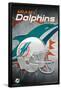 NFL Miami Dolphins - Helmet 18-Trends International-Framed Poster