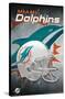 NFL Miami Dolphins - Helmet 18-Trends International-Stretched Canvas