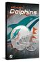 NFL Miami Dolphins - Helmet 18-Trends International-Stretched Canvas