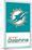 NFL Miami Dolphins - Logo 21-Trends International-Mounted Poster