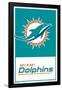 NFL Miami Dolphins - Logo 21-Trends International-Framed Poster