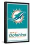 NFL Miami Dolphins - Logo 21-Trends International-Framed Poster