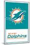 NFL Miami Dolphins - Logo 21-Trends International-Mounted Poster