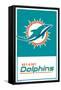 NFL Miami Dolphins - Logo 21-Trends International-Framed Stretched Canvas