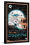 NFL Miami Dolphins - Neon Helmet 23-Trends International-Framed Poster