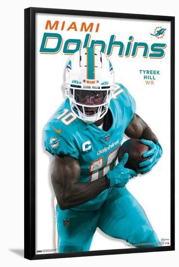 NFL Miami Dolphins - Tyreek Hill Feature Series 23-Trends International-Framed Poster