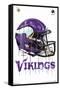 NFL Minnesota Vikings - Drip Helmet 20-Trends International-Framed Stretched Canvas